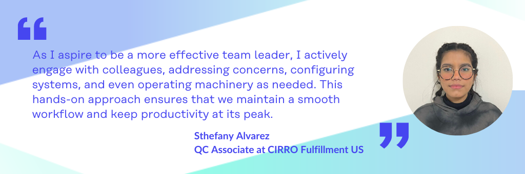 Discovering the role of a QC associate: Sthefany Alvarez at the Chicago fulfillment center